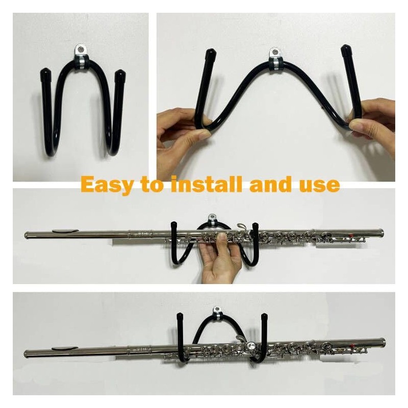 AUXPhome 3 Pack Flute Wall Mount Hanger, Flute Wall Hanger