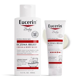 Eucerin Baby Eczema Relief Cream & Body Wash Baby Eczema Relief Cream Multipack, 21.5 oz