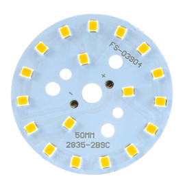 uxcell LED Chip Bulb 300mA 9W 18 LEDs 5730 Surface Mounted Devices Module Aluminum Board Warm White Super Bright 50mm Dia for Floodlight