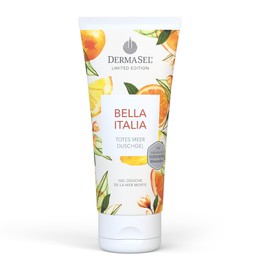 DERMASEL Dead Sea Salt Bella Italia Shower Gel 100 ml | Vegan | The Lightness of Italy | Limited Edition | Travel the Ocean | With Valuable Sea Minerals (Dead Sea Salt) and Lipid Components