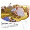 KOMBIUDA 20pcs Heavy Duty Iron Tent Stakes for Camping Awnings