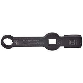 SW-Stahl 00250L-24 Slogging Ring Spanner 24 mm I Impact Ring Spanner 12-Point I Burnished