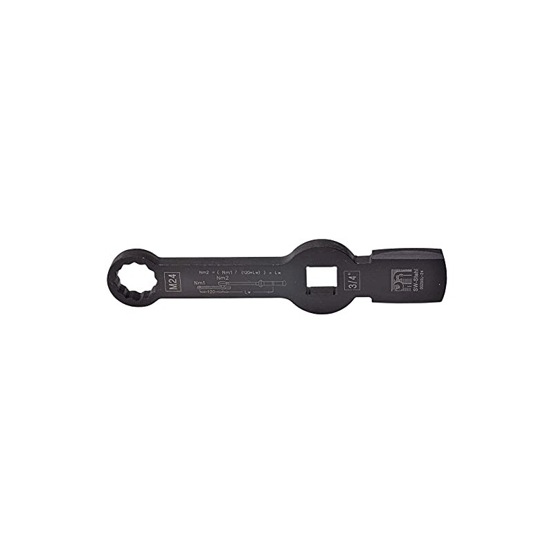 SW-Stahl 00250L-24 Slogging Ring Spanner 24 mm I Impact Ring