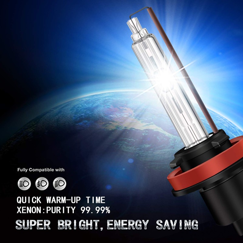 Winpower HID Xenon Bulb x2, H11/H8/H9