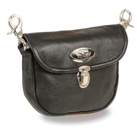 Milwaukee Leather Women's Premium Leather Fashion Shoulder/Waist Bag - One Size