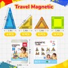 Lechonix 38 Pcs Travel Magnetic Tiles, Mini Magnetic Tiles with