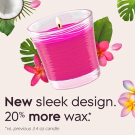 Glade 1-Wick Scented Candle Jar, Exotic Tropical Blossoms, Air Freshener Infused with Essential Oils, 4.08 Oz, 2 Count