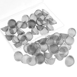 ZEYIYER Pack of 40 Pipe Sieve Tapered Stainless Steel Pipe Screen Filtering, Pipe Filter Smoke Filter Pipe Filtering Smoking Pipe Strainer Filter