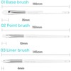 FILLIMILLI Eye Brush Pro Collection Set & Lip Brush Keyring