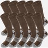 5 Pairs Mens Military Socks Army Green Hiking Sock Crew