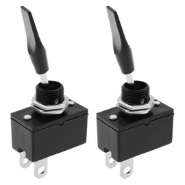 SING F LTD 2Pcs 2-Pin ON/Off Momentary Long Paddle Spring Momentary Toggle Washer Switch Lever Auto Switch for Car Electrical Parts Windscreen Washer Horn