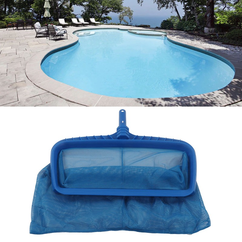 Swimming Pool Leaf Skimmer Net ABS Blue Reinforced Frame Heavy