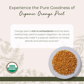 Starwest Botanicals Organic Dried Orange Peel - Pure Citrus Peel for Baking, Tea, & Spice Blends, Bright & Zesty, Cut & Sifted, Certified Kosher, Non-GMO - 4 oz Pouch