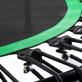DARCHEN 450 lbs Mini Trampoline for Adults, Indoor Small Rebounder Exercise Trampoline for Workout Fitness for Quiet and Safely Cushioned Bounce, [40 Inch] - Color: Green