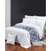 Ldtrchee Bed Runner for Queen Size Bed, Navy Blue Boho