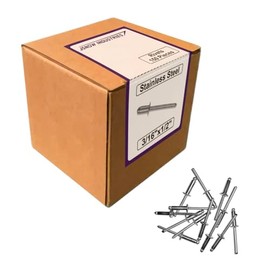 150 Pieces Stainless Steel Blind Rivets 3/16'' x 1/2'' - Jsnow Industries