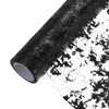 sourcing map Black Table Runner Roll 11.4" x 108" Sequin