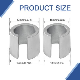 HQRNYP 2 Pair Battery Post Shims, Battery Terminal Post Sleeve, Car Battery Negative Battery Terminal Adapter Positive Post Shim Lead, Universal Battery Adaptor Sleeves Car Accessories for Most Cars