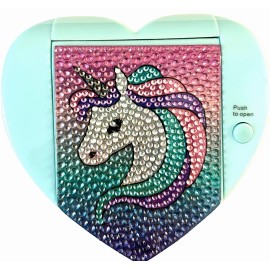 Claire’s New Claires Heart Blue Sparkle Princess Unicorn Lipgloss Makeup Kit Present Gift