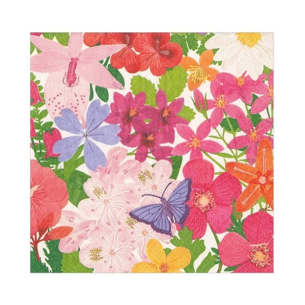 Caspari Halsted Floral Paper Luncheon Napkins, 20 Per Package