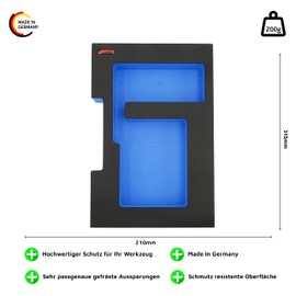 APTEX Foam Insert Suitable for Bosch Charger GAL 12V-40 for Half Bosch L-Boxx