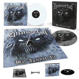 War Against All - Limited Edition Boxset includes LP on White Colored Vinyl, CD, Flag, Pin Badge, Patch & Slipmat