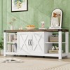 TV Stand for 65 Inch TV, Farmhouse Entertainment Center with