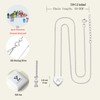 YL Initial Necklace 925 Sterling Silver Heart Letter Pendant L