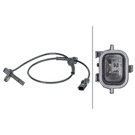 HELLA 6PU 012 679-911 Sensor, Wheel Speed - 2-Pin - Rear Axle - Cable: 640 mm