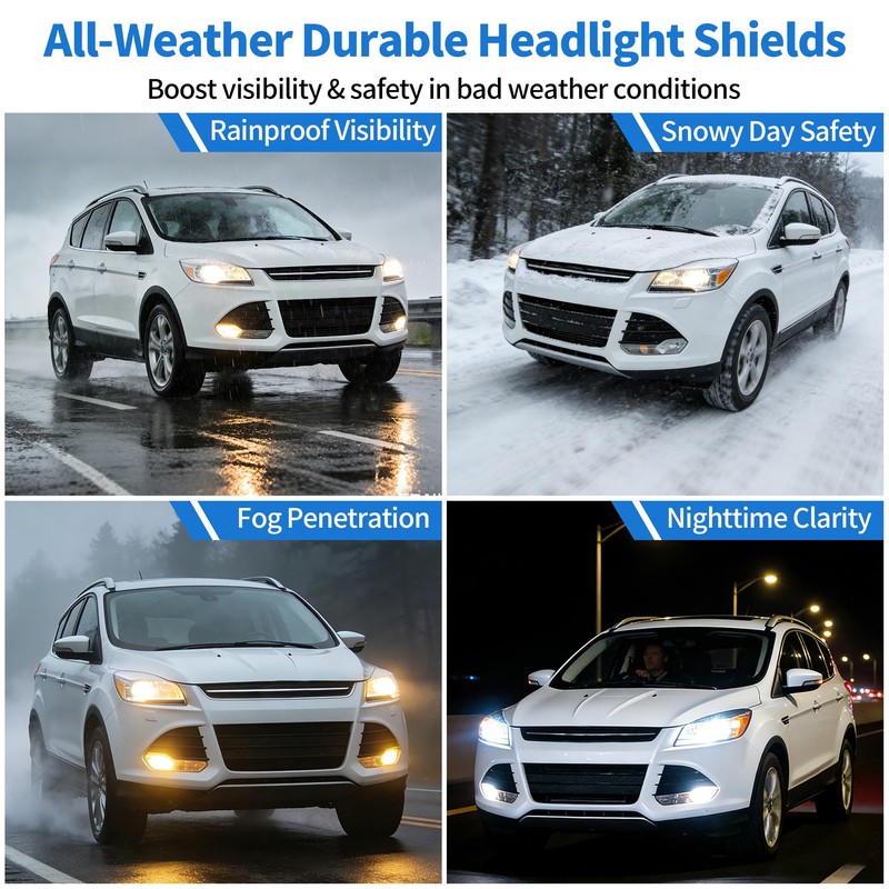 HOPESPANNER Headlight Lens Cover Headlight Headlamp Lense Clear Lens Cover