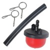 Spares2go Primer Bulb Pipe & Clips Compatible with Mountfield RS100