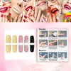 Rchovsam Medium Duckbill Press on Nails Colorful Nails Press Ons