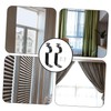 Operitacx 2-Pack Adjustable Curtain Rod Brackets Heavy Duty Wall-Mounted Support
