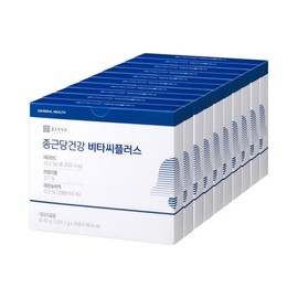 Jongiltaegyeonggang 종근당건강 비타씨플러스 2g 200포 대용량 비타민C 250mg Jungkang Health Vita C Plus 2g 200 Bags Large容量维生素C 250mg