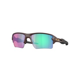 Oakley OO9188 Sunglasses Bundle: OO 9188 FLAK 2.0 XL 9188J8 Matte Grenache/Prizm Golf Policarbonate Standard and Large Blue leash Accessory kit