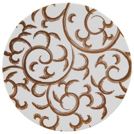 Endoshoji PKCR702 Commercial Paper Coasters, Arabesque, 100 Piece Set, Brown Paper, Made in Japan