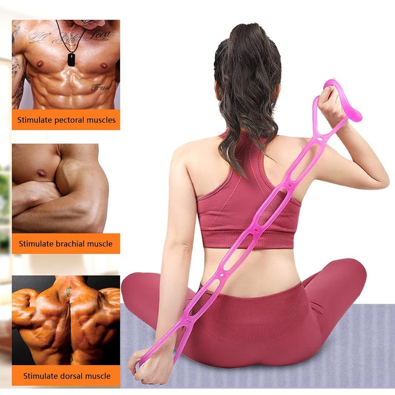 7 Ring Stretch Resistance Exercise Band, BetterJonny Workout Bands Arm