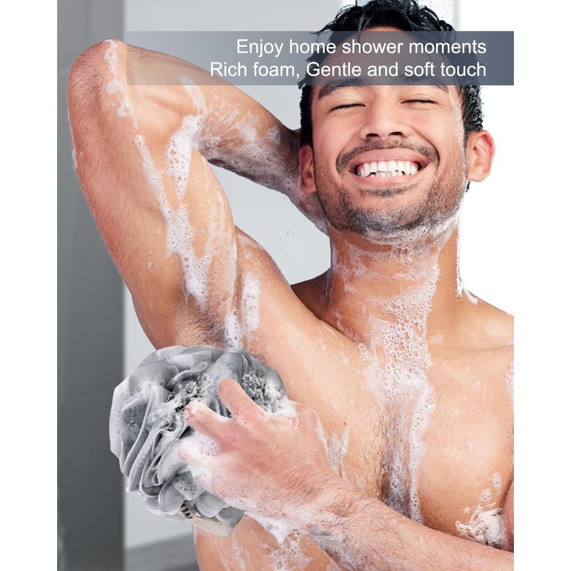 MTDLYICE Loofah Sponge, XXL Large Loofah 100g 4 Pack, Bath