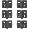 6 PCS Nylon Hinges – Cabinet Door Bearing Hinges, Black