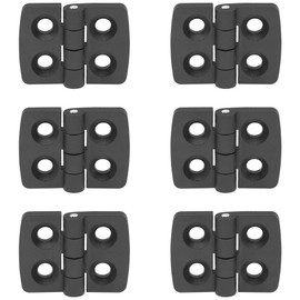 6 PCS Nylon Hinges – Cabinet Door Bearing Hinges, Black Plastic Hinges (40 * 30mm)