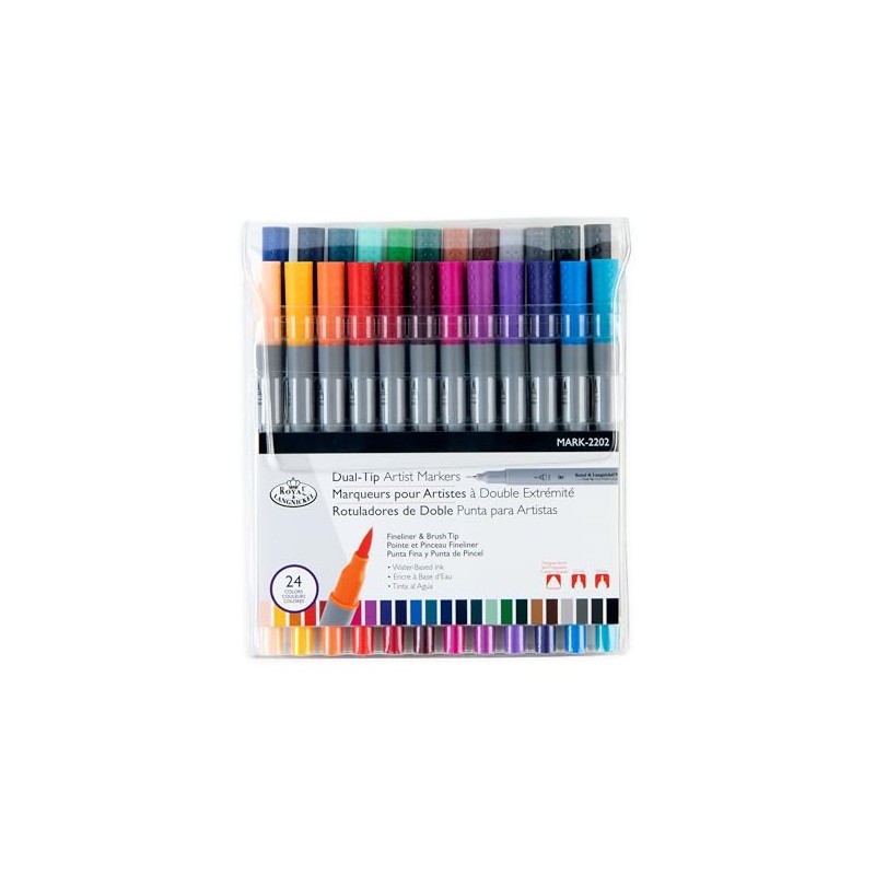 Royal & Langnickel - 24pc Dual Tip Waterbased Artist Markers