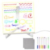 Transparent Acrylic Erasable Luminous Blackboard with 7 Pens and Stand