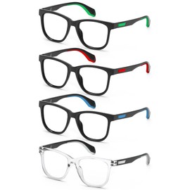 Oversized Women Reading Glasses Men 2.5 Big Readers for Unisex Soft Rubber Temple with Spring Hinge-Wide Thick Blue Light Blocking Reading Glasses,Anti UV/Eyeglare