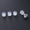 Silicone Earring Backs, Clear Earring Backings, 20PCS Soft Earring Stoppers,