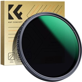 K&F Concept 49mm Variable ND Filter Adjustable Fader Neutral Density ND8 to ND2000 Ultra Slim Waterproof Multi Coating Optical Glass Lens Filter (Nano-D Series)