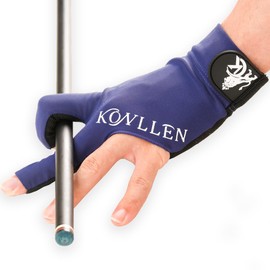 KONLLEN Gloves New Stretch Fabrics Billiard Gloves One Piece Five Colors L/XL Non-Slip Left Right Pool Glove Snooker Glove Billiard Accessories