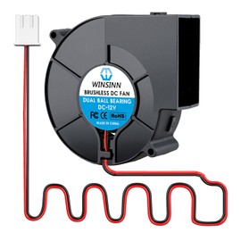 WINSINN DC 97 mm Blower Fan 12 V 9733 Double Ball Bearing 12 Volt Fan Brushless Cooling 97 x 33 mm 2 Pin