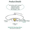 ChicSilver Infinity Heart Bracelet for Women 925 Sterling Silver Dainty