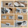 2 Pcs Recessed Outlet Box, DBHS1C-1 Low Profile Electrical Boxes,
