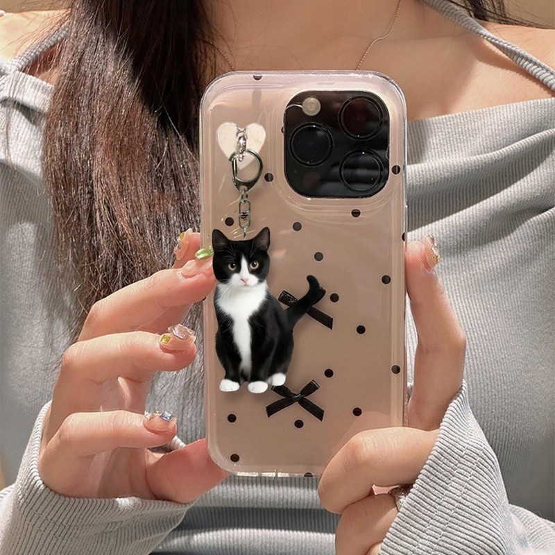 4 Pcs Multifunctional Cat Keychain Portable Key Accessories Cat Bag
